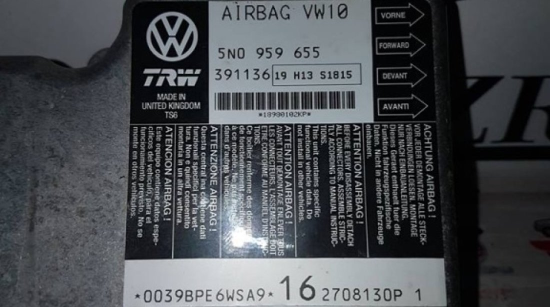 Calculator airbag-uri 5n0959655 vw tiguan 2008-2011