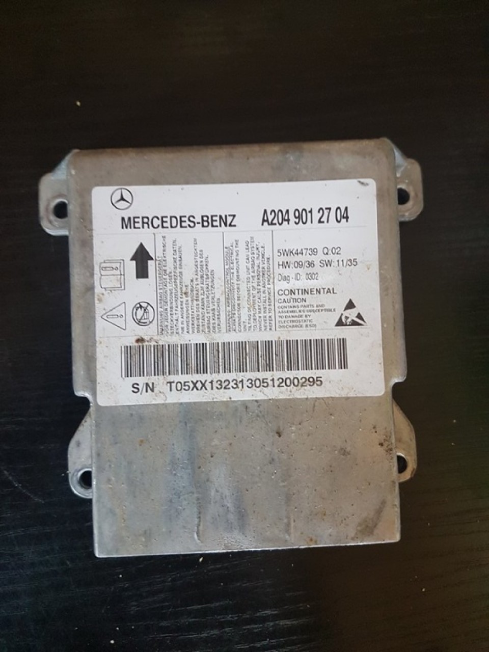 Calculator airbag-uri a2049012704 mercedes c-classe w204