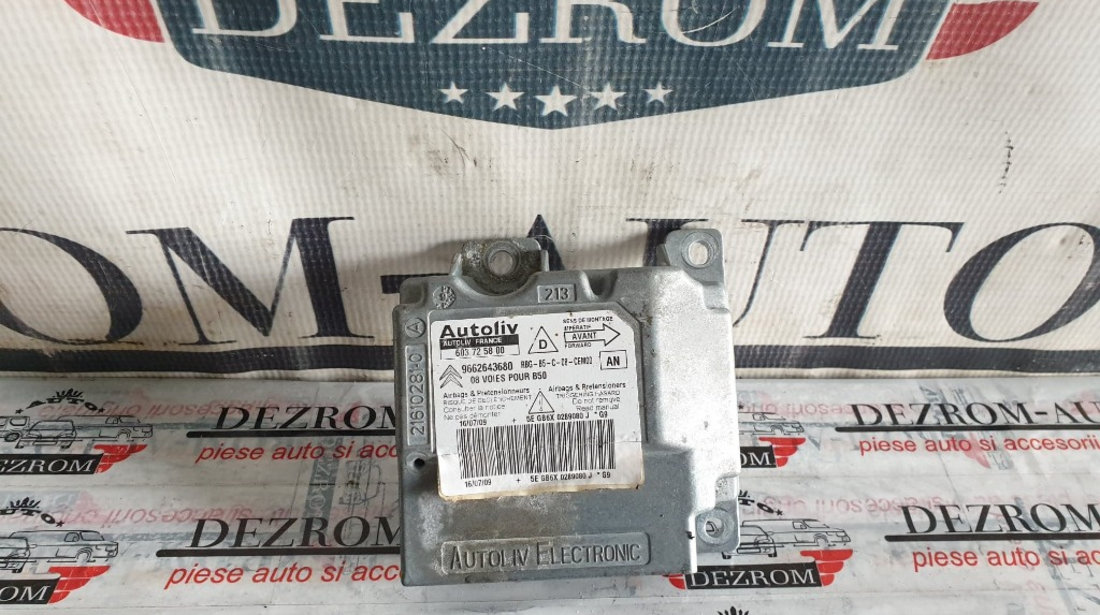 Calculator airbag-uri Citroen C4 I cod piesa : 9662643680