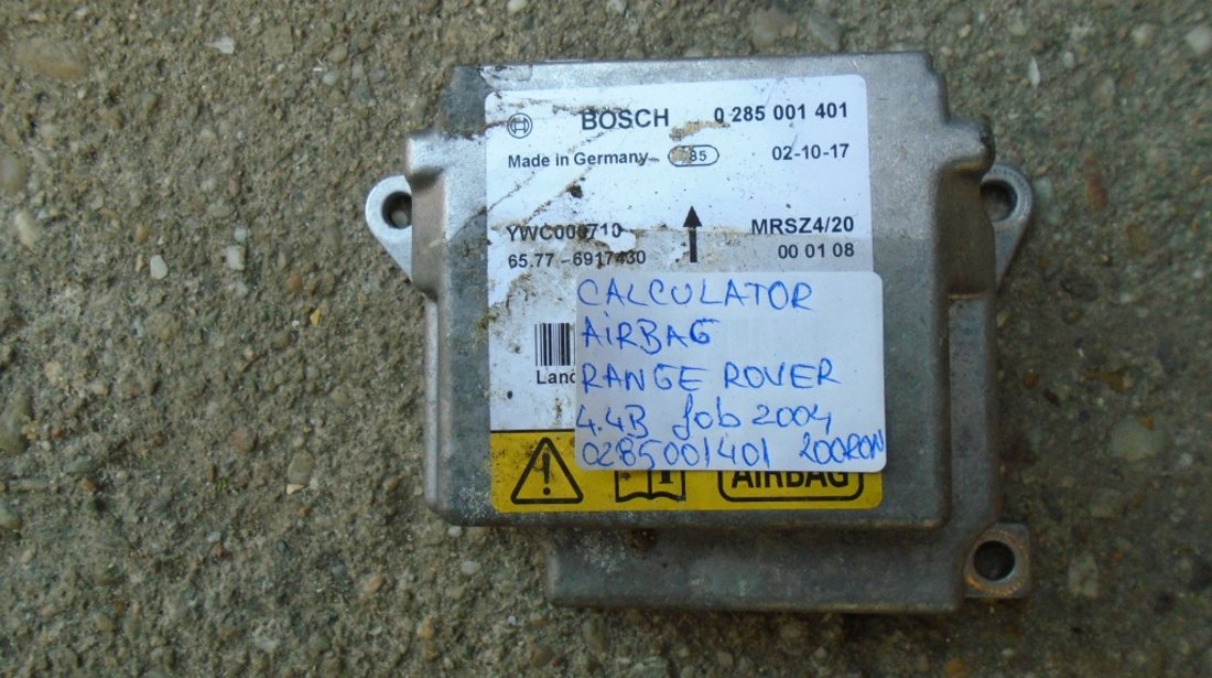 Calculator Airbag-uri Range Rover din 2005-COD-0285001401