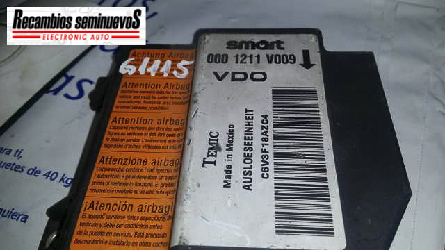 Calculator AIRBAG VDO SMART COUPE 0001211V0090001211V009