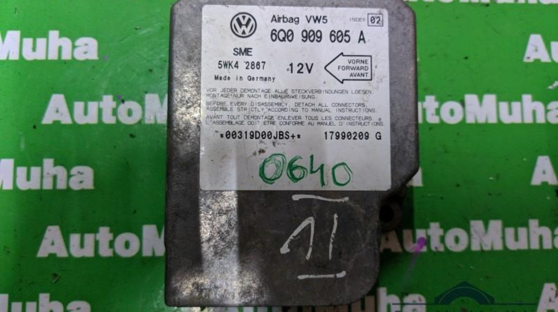 Calculator airbag Volkswagen Golf 4 (1997-2005) 6q0909605a