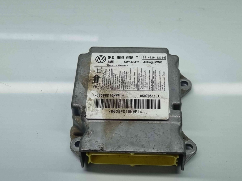 Calculator airbag Volkswagen Jetta 3 (1K2) [Fabr 2005-2010] 1K0909605T 2.0 TDI BMM 103KW / 140CP