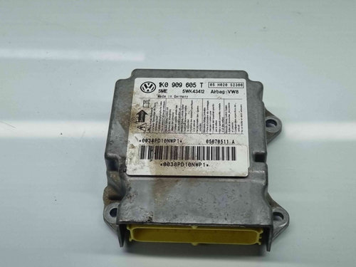 Calculator airbag Volkswagen Jetta 3 (1K2) [Fabr 2005-2010] 1K0909605T 2.0 TDI BMM 103KW / 140CP