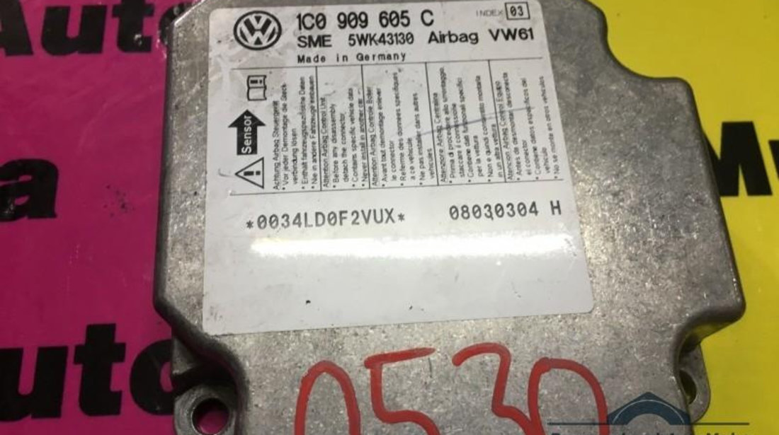 Calculator airbag Volkswagen Passat (2000-2005) 1c0909605c