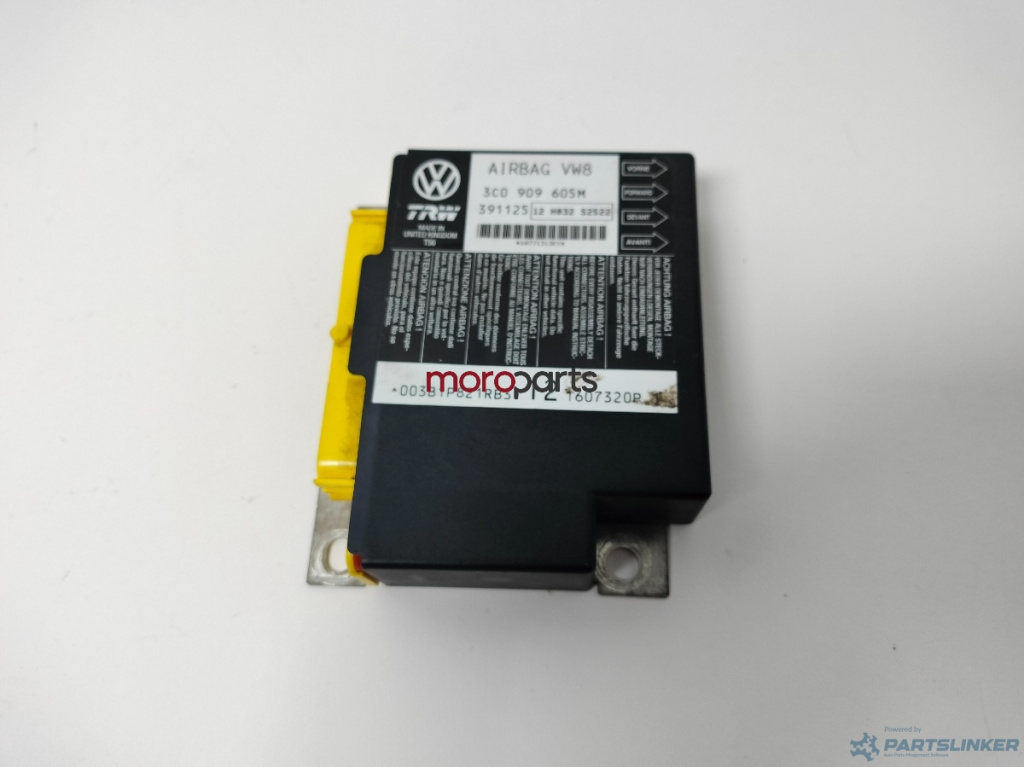 Calculator airbag VOLKSWAGEN PASSAT (3C2) [ 2005 - 2010 ] TDI (BMP) 103KW|140HP VAG OEM 3C0909605M