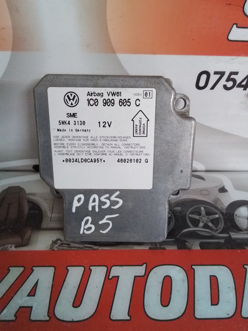 Calculator Airbag Volkswagen Passat B5 (1996-2005) 1.9 Motorina 2003, 1C0909605C