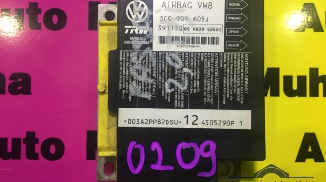 Calculator airbag Volkswagen Passat B6 3C (2006-2009) 3C0 909 605 J