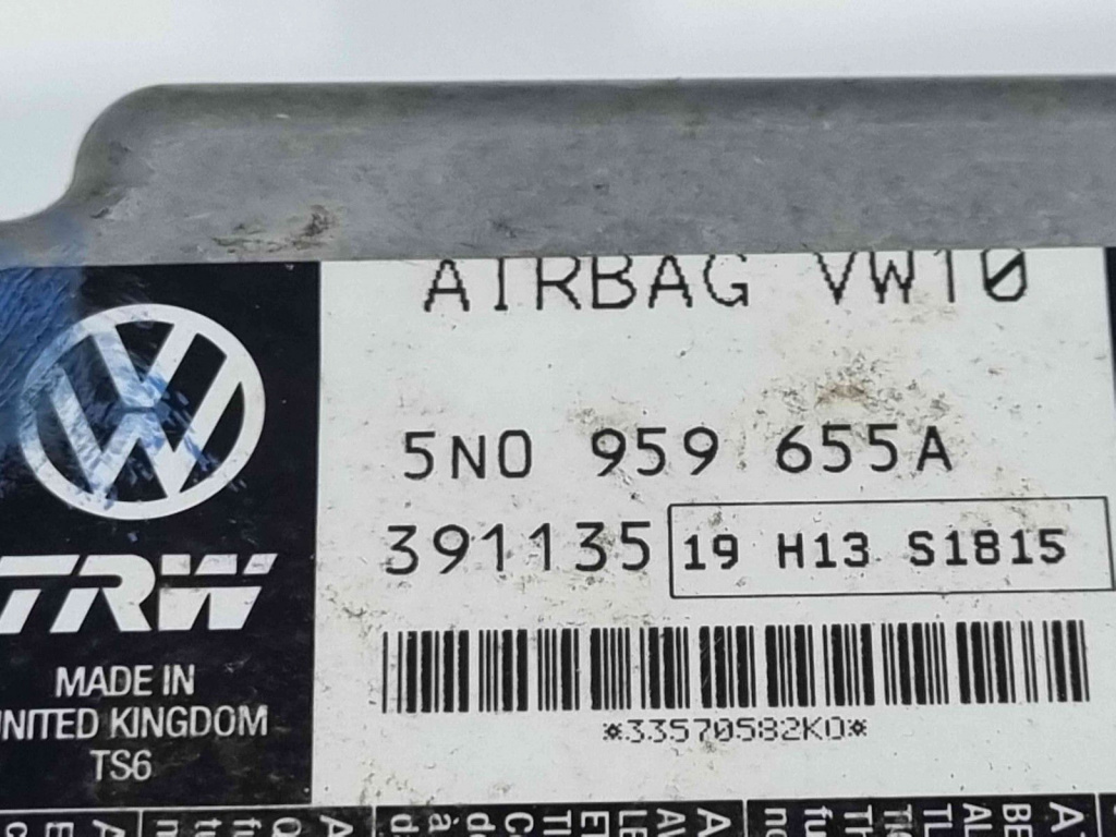 Calculator airbag Volkswagen Passat B6 (3C2) [Fabr 2005-2010] 5N0959655A 2.0 TDI BKP 103KW / 140CP
