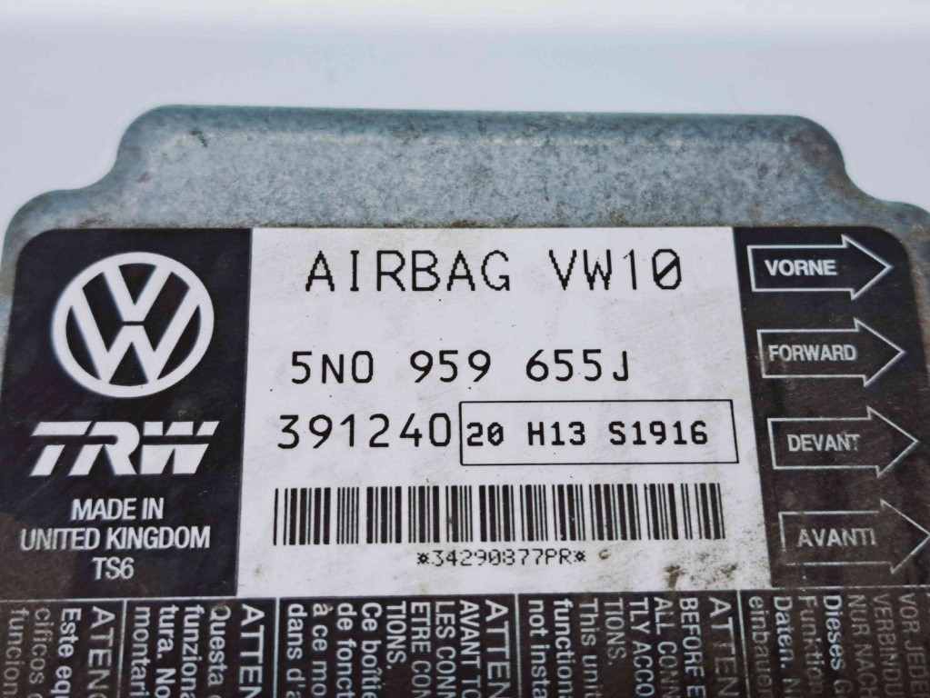 Calculator airbag Volkswagen Passat B6 (3C2) [Fabr 2005-2010] 5N0959655J 2.0 TDI CBAB 103KW / 140CP