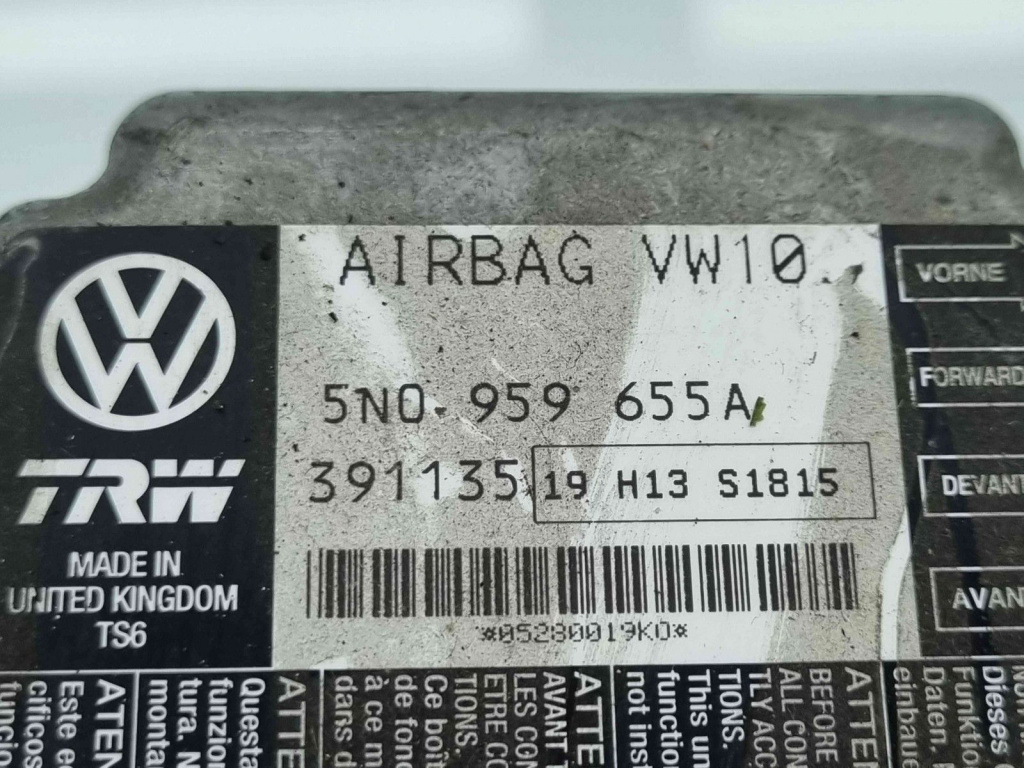 Calculator airbag Volkswagen Passat B6 (3C2) [Fabr 2005-2010] 5N0959655A 2.0 TDI CBAB 103KW / 140CP