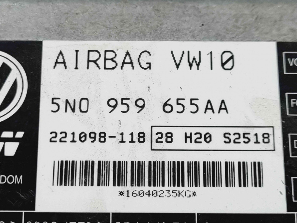Calculator airbag Volkswagen Passat B7 (362) [Fabr 2010-2014] 5N0959655AA 2.0 TDI CFFB 103KW / 140CP