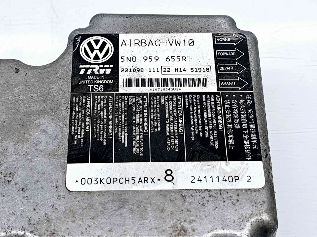Calculator airbag Volkswagen Passat B7 (365) Variant [Fabr 2010-2014] 5N0959655R 2.0 TDI CFFB 103KW / 140CP 2.0 TDI CFFB 103KW / 140CP