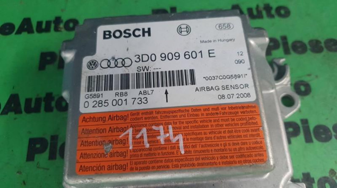 Calculator airbag Volkswagen Phaeton (2002->) 3d0909601e