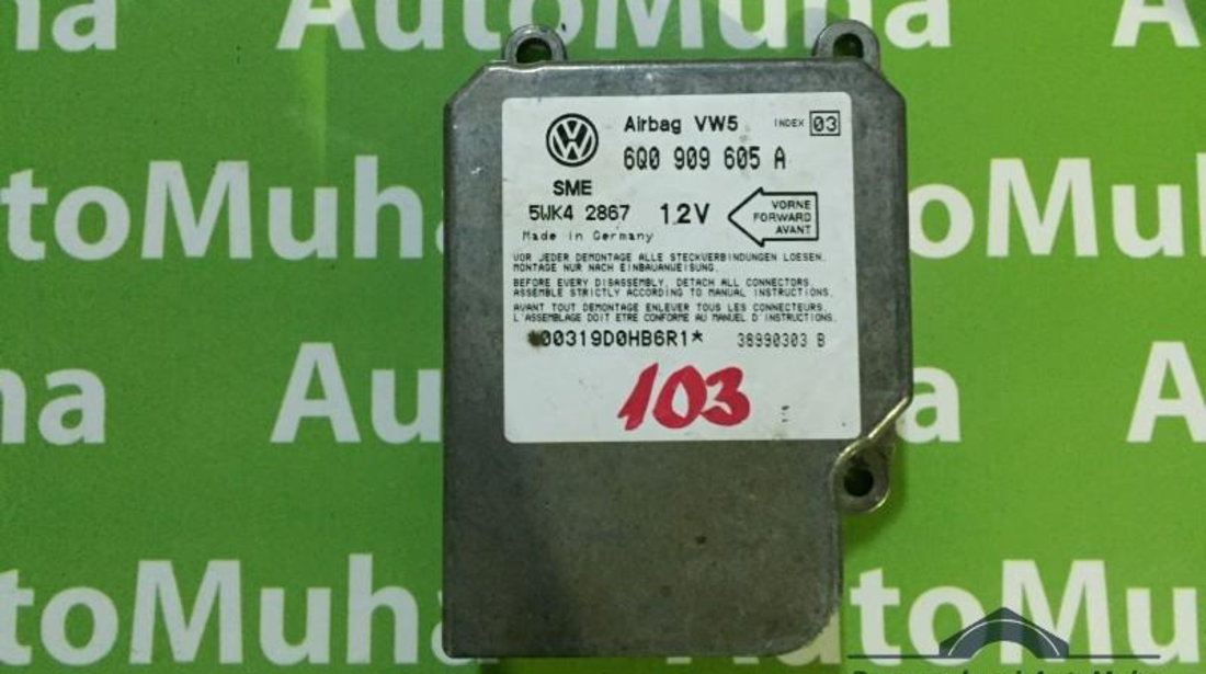 Calculator airbag Volkswagen Polo (1999-2001) 6Q0909605A