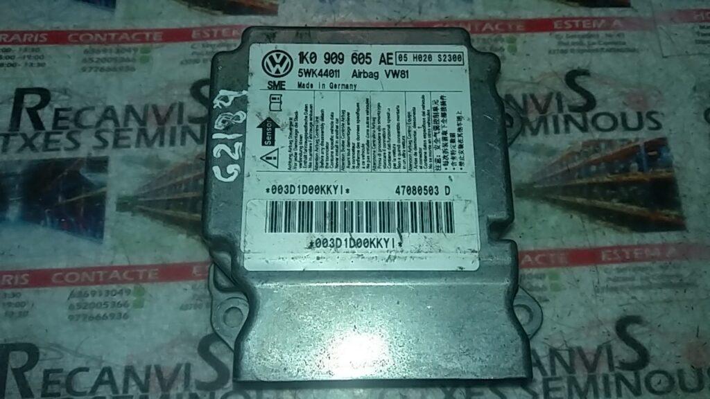 Calculator AIRBAG VOLKSWAGEN SCIROCCO 3 1K0 909 605 AE / 1K0909605AE / 5WK440111K0 909 605 AE / 1K0909605AE / 5WK44011