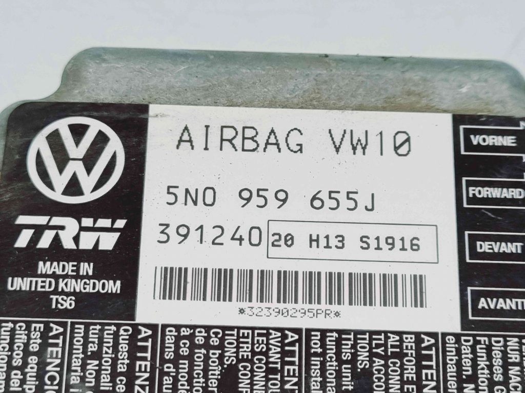 Calculator airbag Volkswagen Tiguan (5N) [Fabr 2007-2016] 5N0959655J 2.0 TDI CBAB 103KW / 140CP 2.0 TDI CBAB 103KW / 140CP