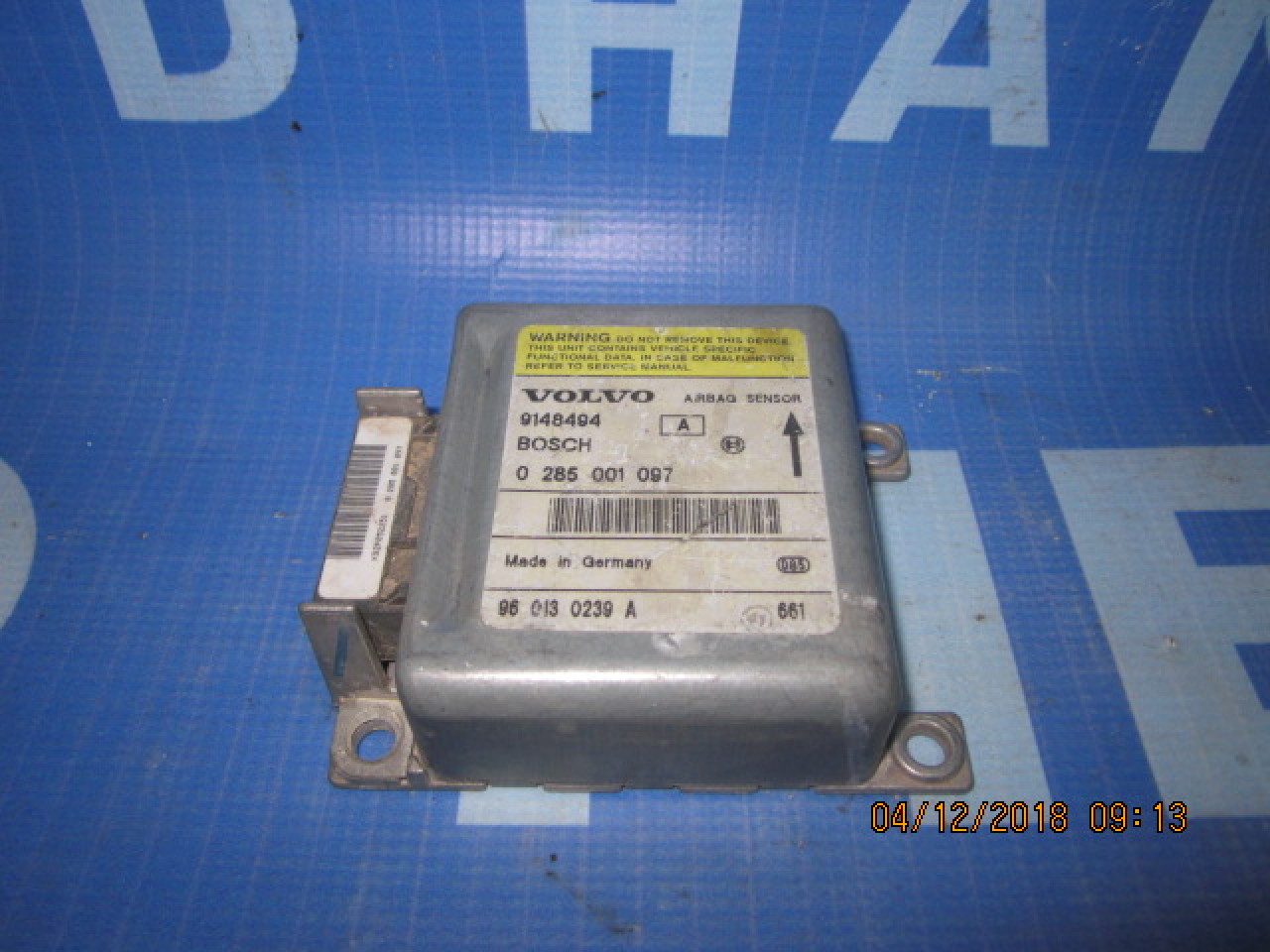 Calculator airbag Volvo 850; 9148494