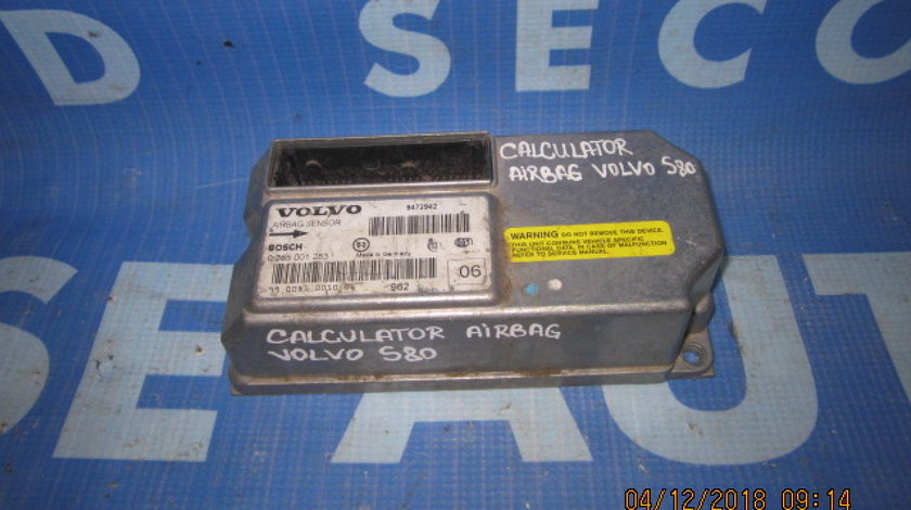 Calculator airbag Volvo S80; 0285001283