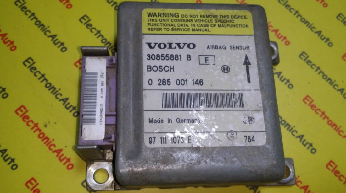 Calculator airbag Volvo V40 0285001146, 30855881B