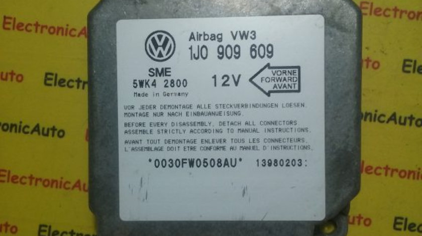 CALCULATOR AIRBAG VW, AUDI, SKODA, SEAT, 1JO909609, 5WK42800 1j0 909 609, 5WK4 2800