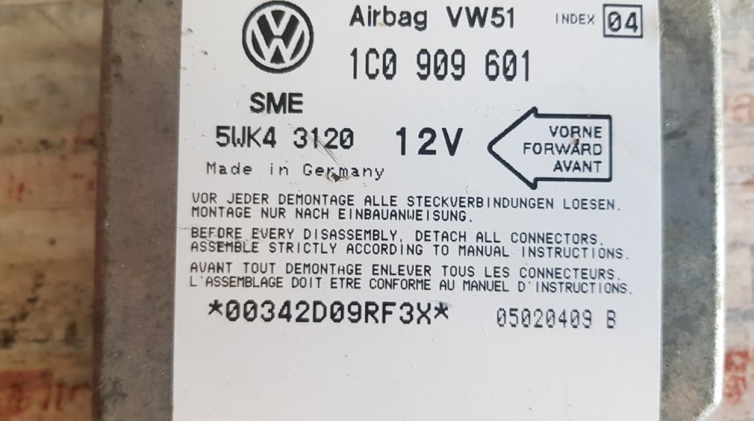 Calculator airbag VW Beetle 1c0909601