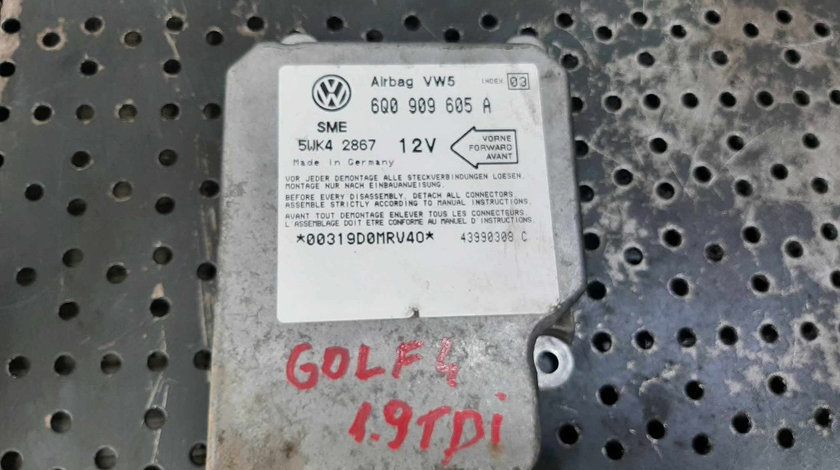 Calculator airbag vw golf 4 6q0909605a