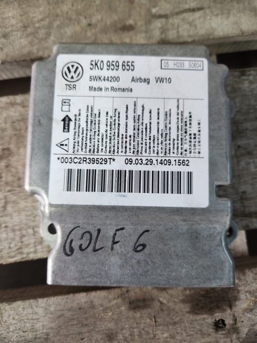 Calculator airbag Vw Golf 6 1.4 TSI hatchback 2009 2010 2011 2012 2013 cod 5K0959655