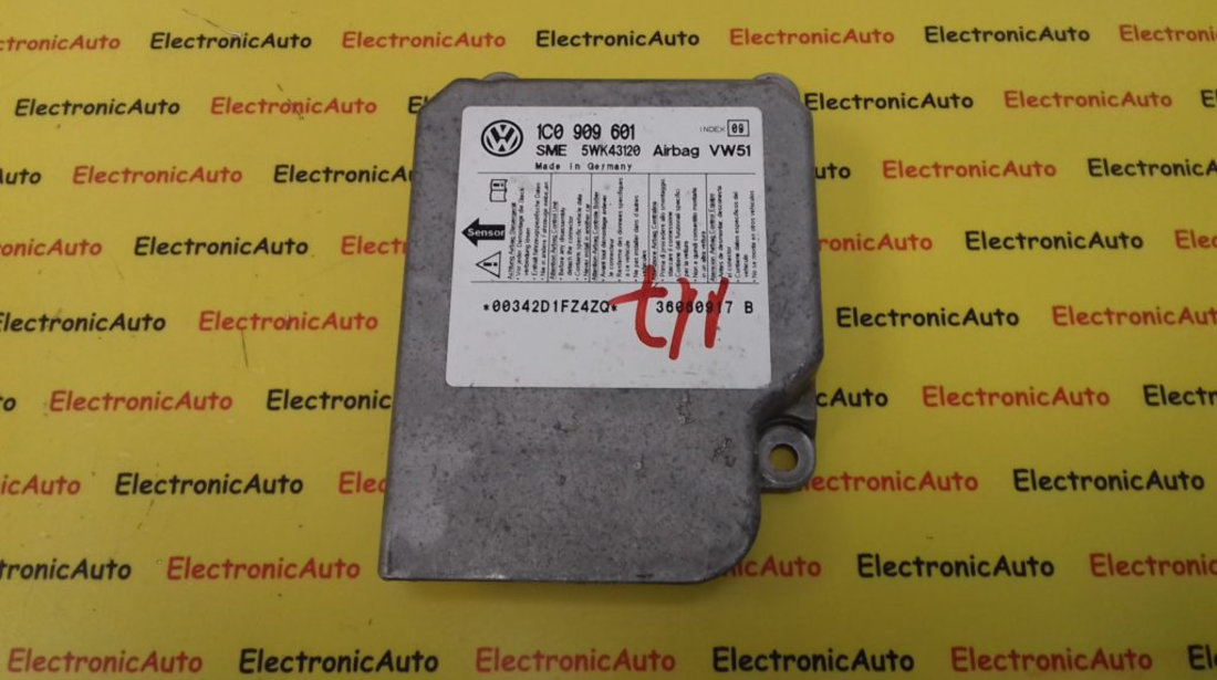 Calculator Airbag Vw Passat, 1C0909601, Index 09