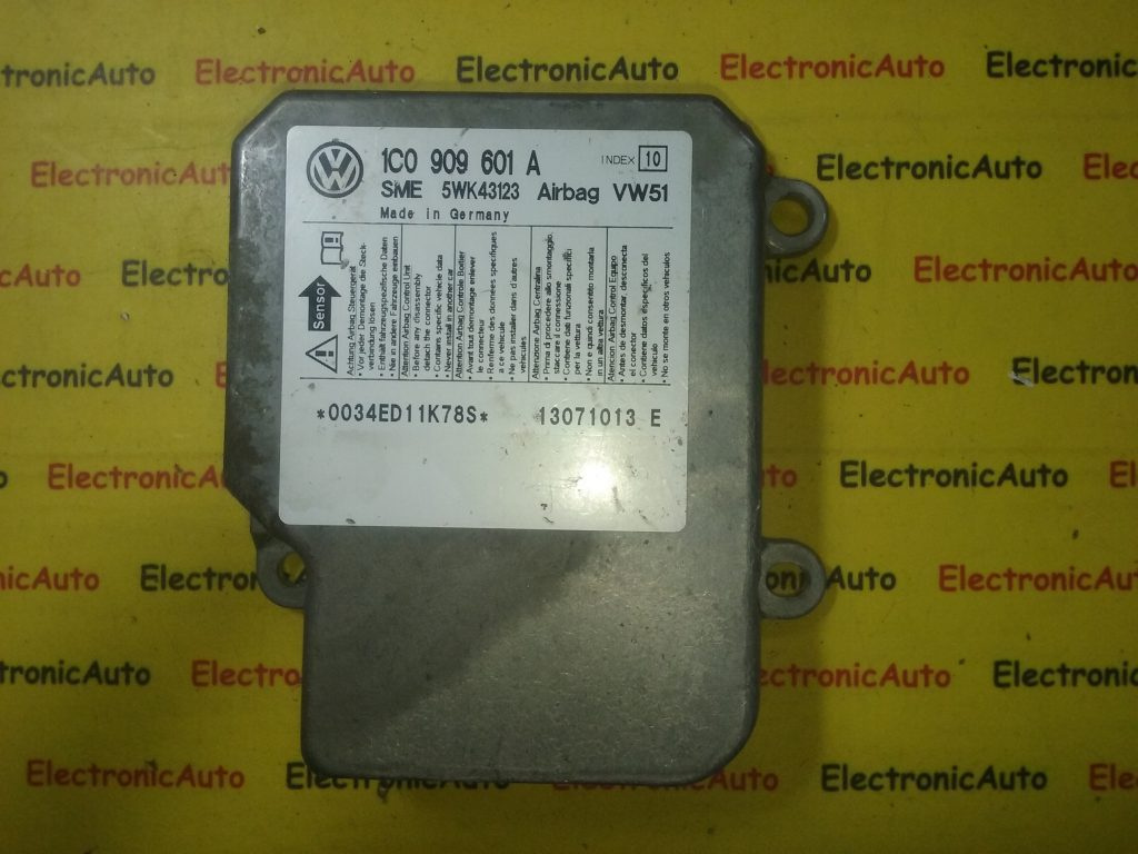 Calculator airbag VW Passat 1C0909601A INDEX 10,
