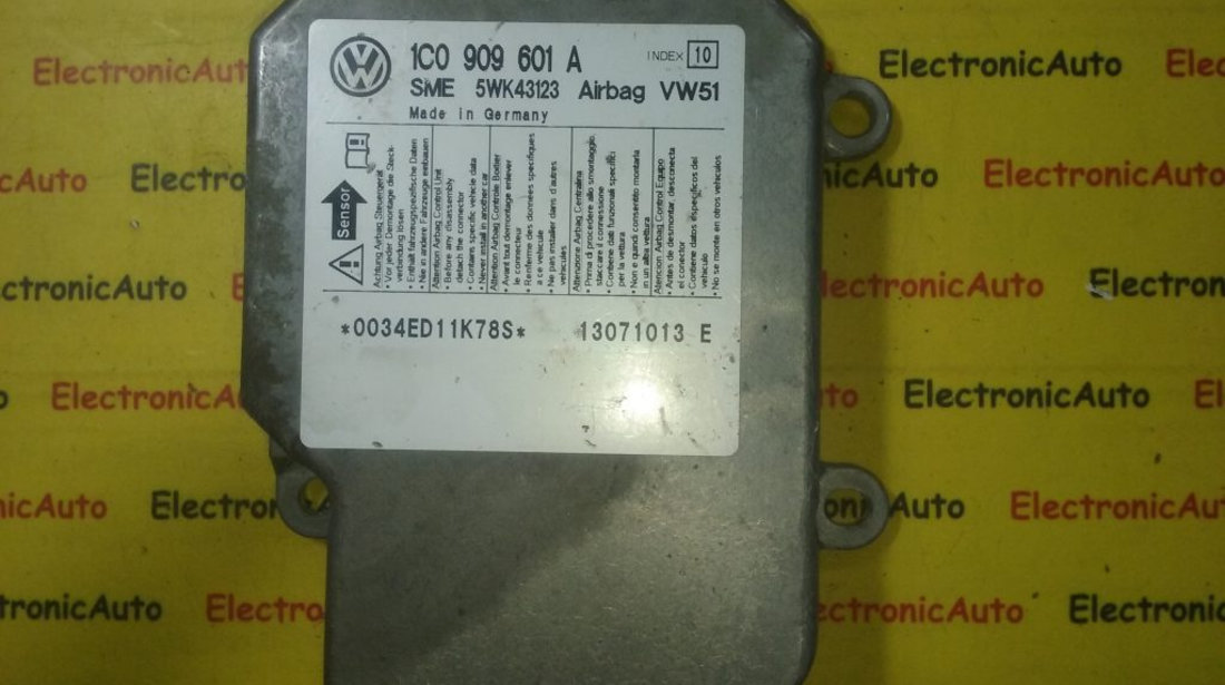 Calculator airbag VW Passat 1C0909601A INDEX 10,