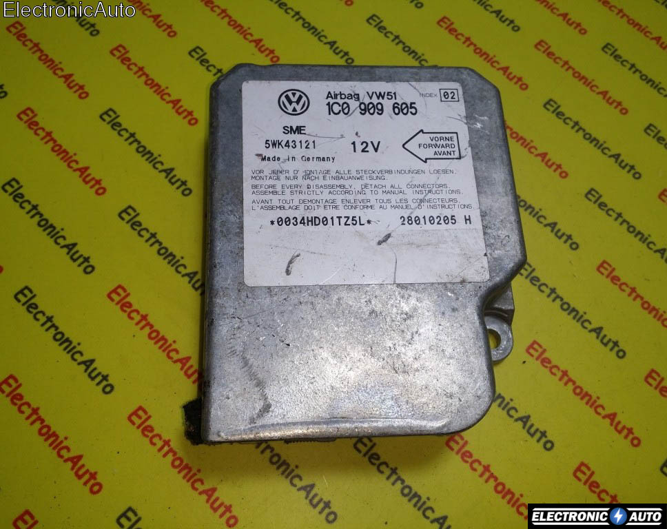 Calculator airbag VW Passat 1C0909605 INDEX 02