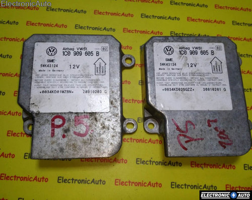Calculator airbag VW Passat 1C0909605B INDEX 02