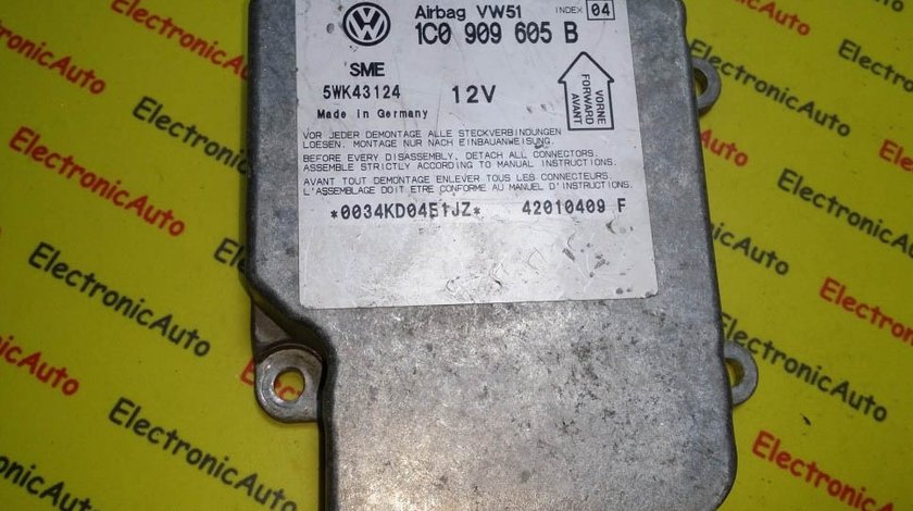Calculator airbag VW Passat 1C0909605B INDEX 04