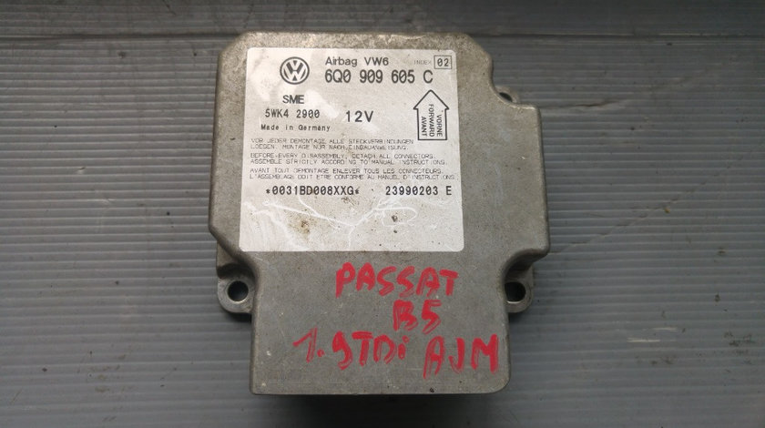 Calculator airbag vw passat b5 6q0909605c