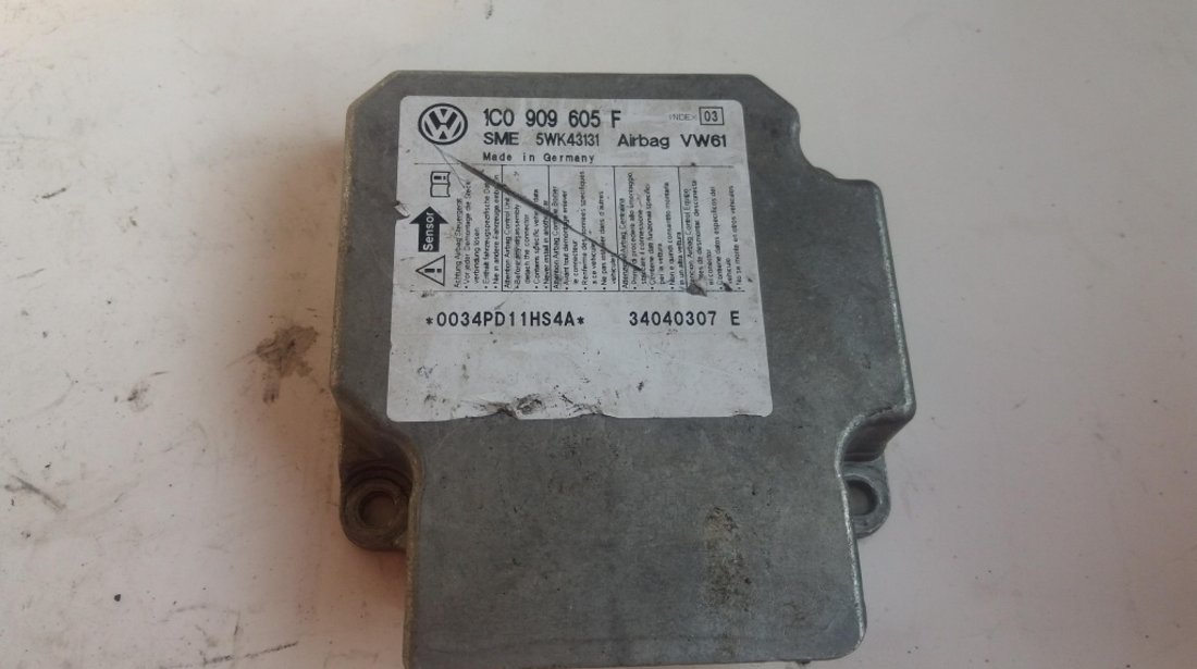 Calculator airbag vw passat b5 skoda superb 1.9 tdi 1c0909605f