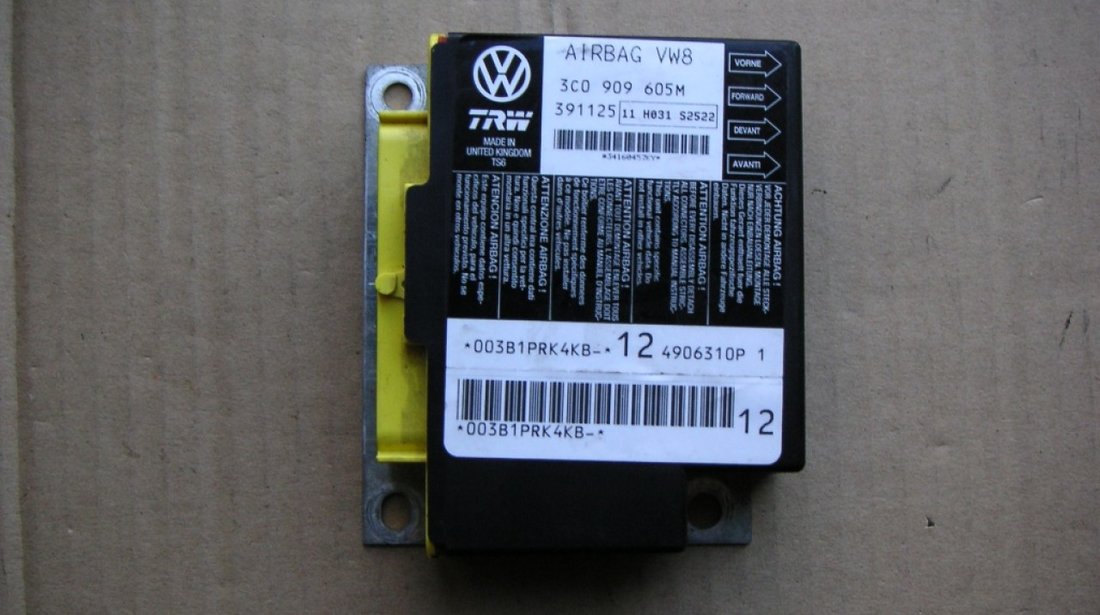 Calculator airbag VW Passat B6 3C cod 3C0909605M