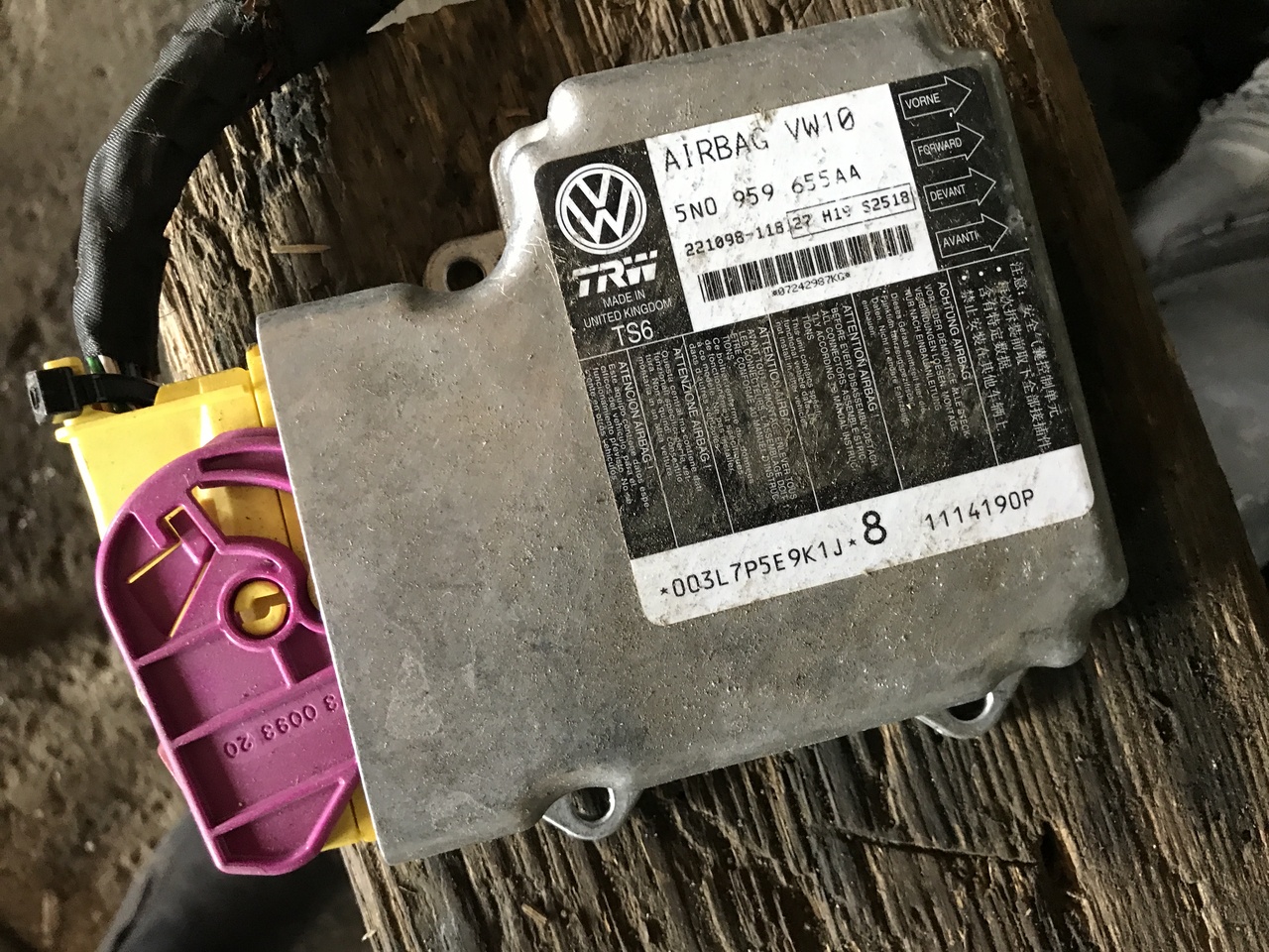 Calculator airbag Vw Passat B7 2011 2012 2013