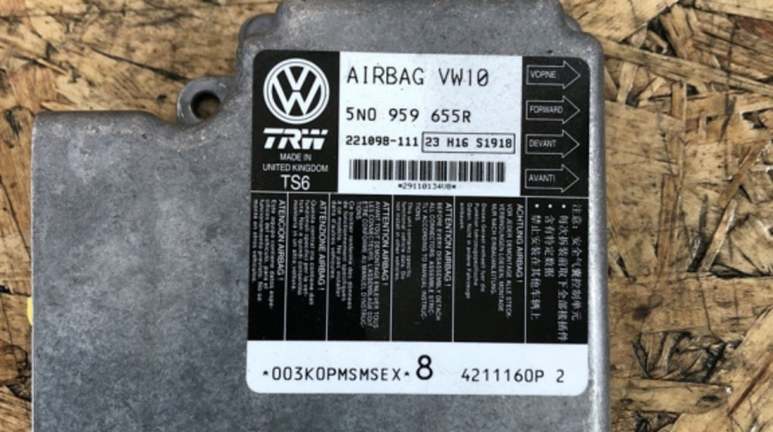 Calculator airbag VW PASSAT B7 sedan 2012 (5N0959655R)