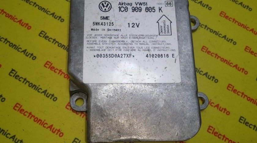 Calculator airbag VW Polo 1C0909605K INDEX 06