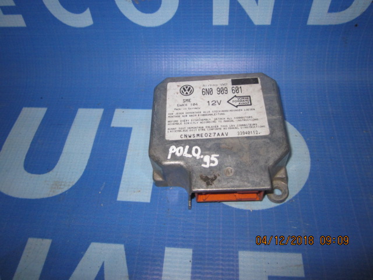 Calculator airbag VW Polo; 6N0909601