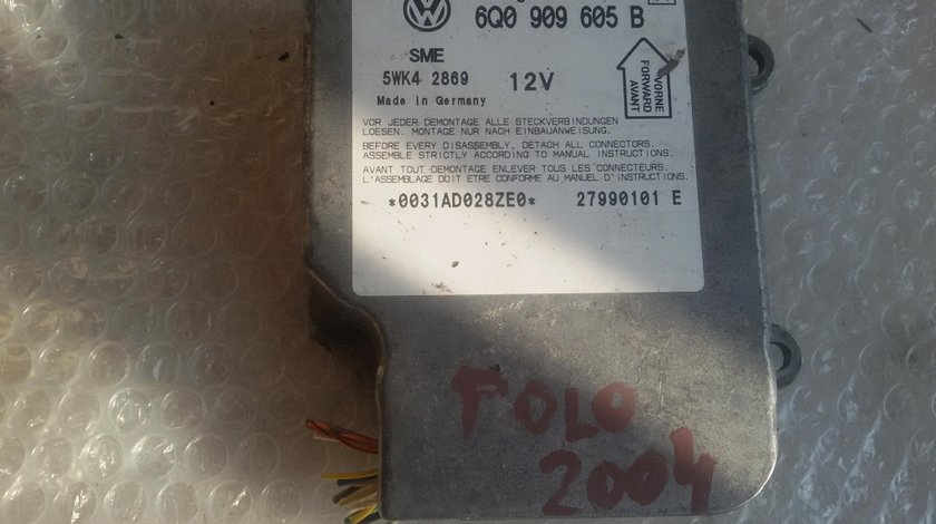 Calculator airbag vw polo 9n passat 2001-2012 6q0909605b