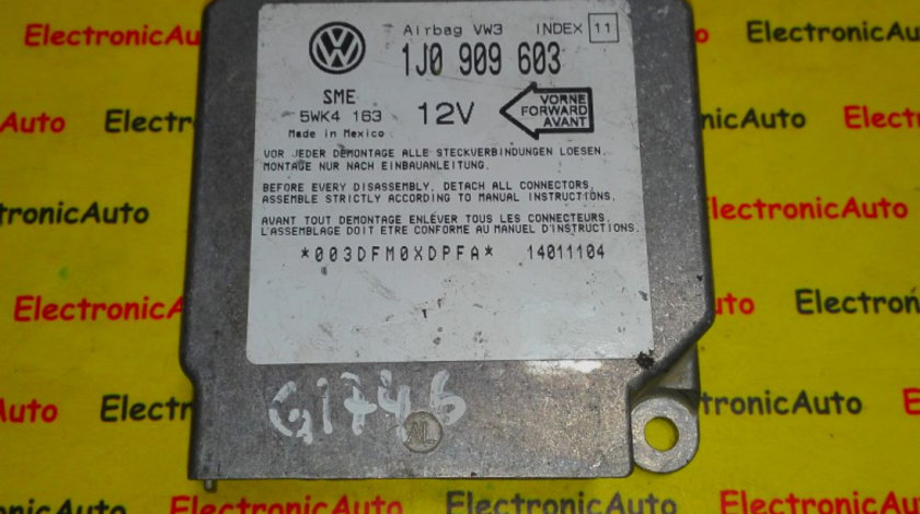Calculator airbag VW, Seat, Skoda, Audi 1J0909603 INDEX11