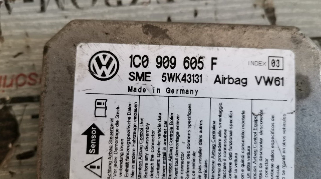 Calculator airbag VW Transporter T5 cod piesa : 1C0909605F