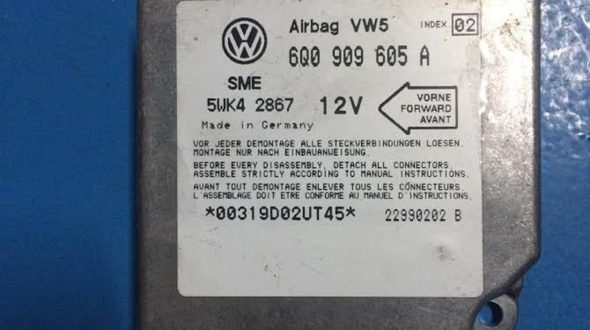 Calculator airbag VW Volkswagen Golf 4 an 1997 - 2004 cod 6Q0909605A