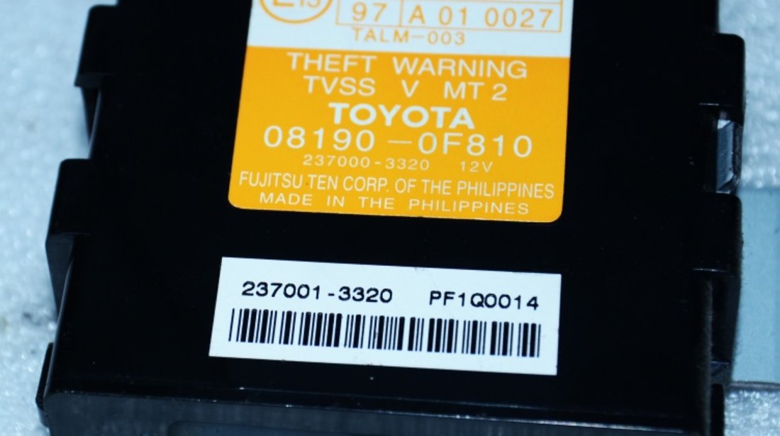 CALCULATOR ALARMA COROLLA VERSO 100KW 136CP 2.2 D4D 2004~2009