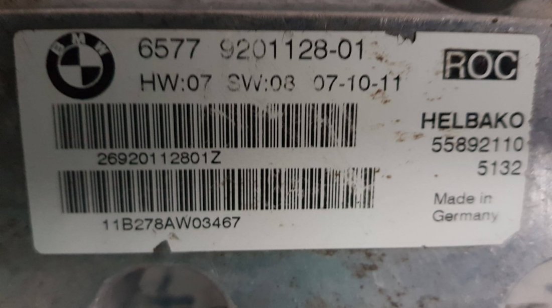 Calculator antirasturnare BMW Seria 3 E93 lci 9201128
