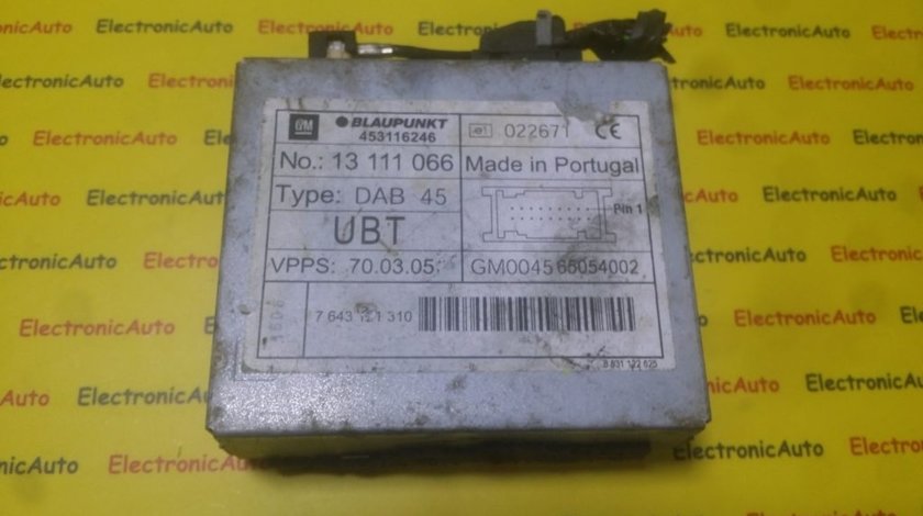 Calculator audio Opel Vectra 13111066, 8631122625