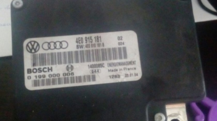 Calculator Baterie audi 4e0 915 181 audi a8 2002-2009