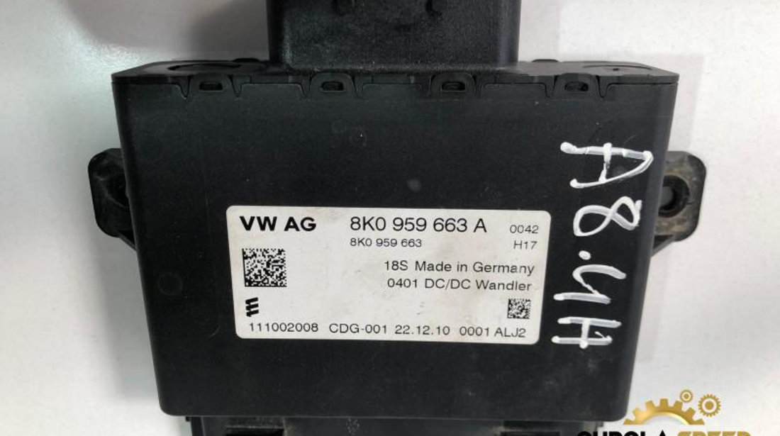 Calculator baterie Audi A8 (2009-2017) [4H] D4 8k0959663a